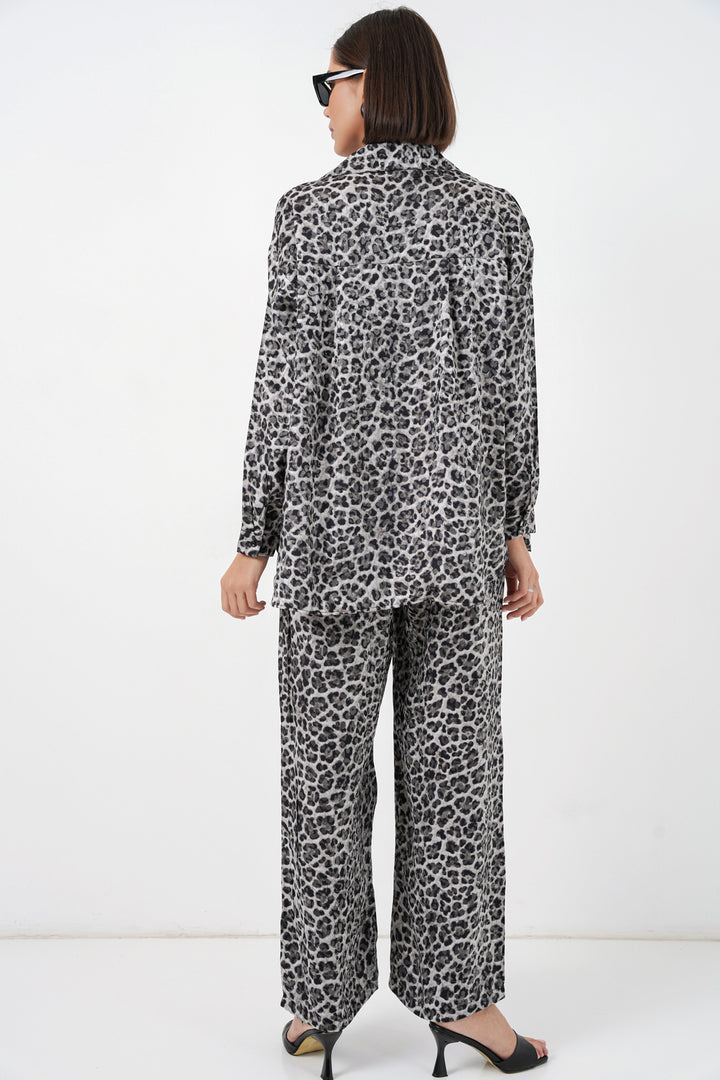 Bigdart Ensemble Alt-Üst à Motifs Léopard 6699 - Anthracite
