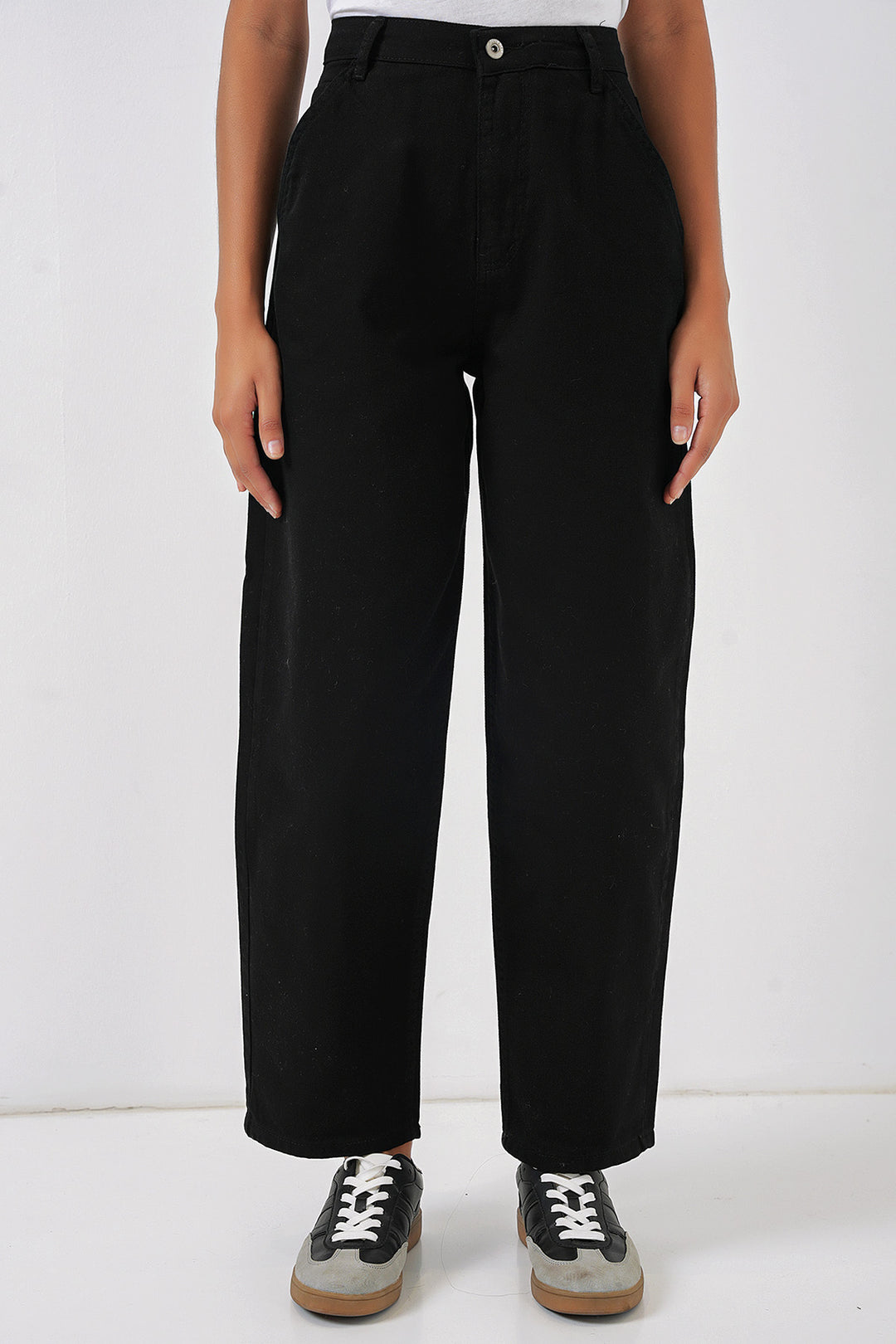Bigdart 6703 Pantalon en jean taille haute - Noir