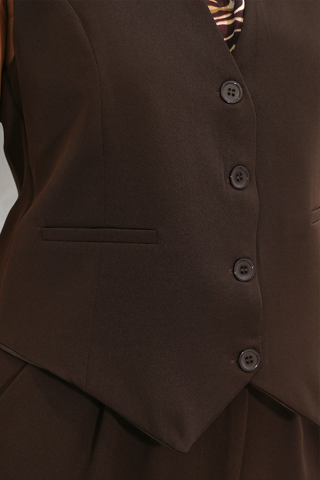Bigdart Ensemble de Gilet et Pantalon Femme 6709 - Marron