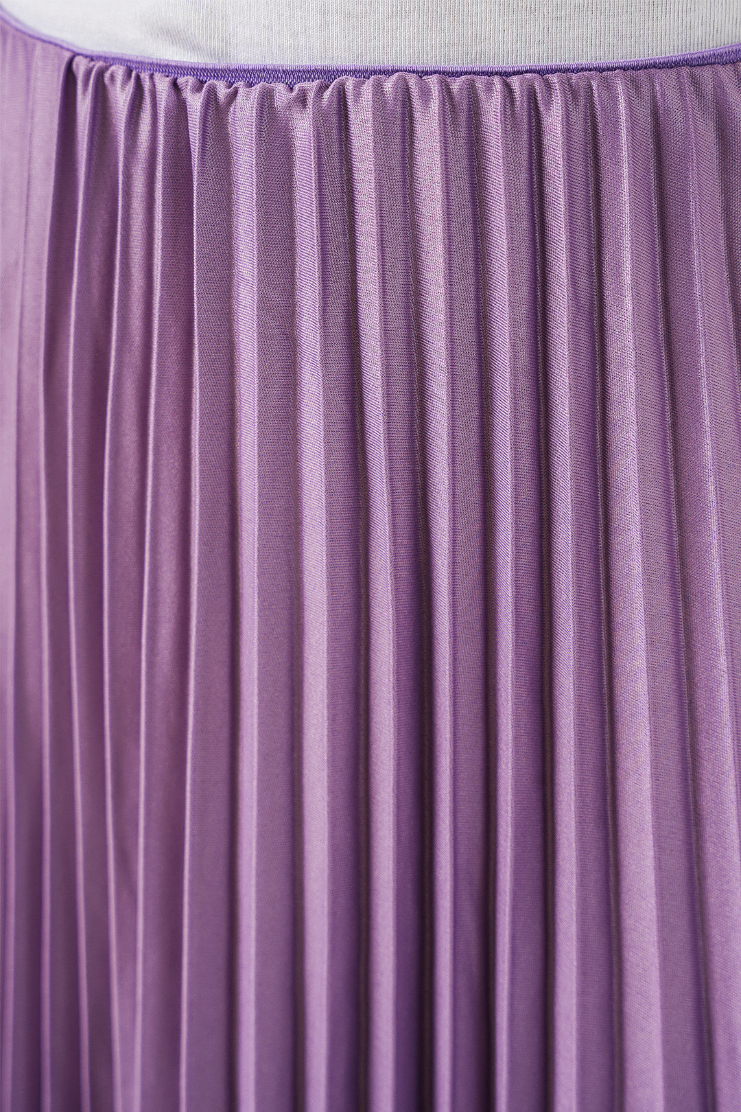 Bigdart Jupe plissée en simili cuir 8009 - Lilas
