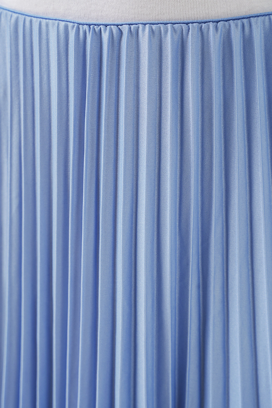 Bigdart Jupe plissée en simili cuir 8009 - Bleu