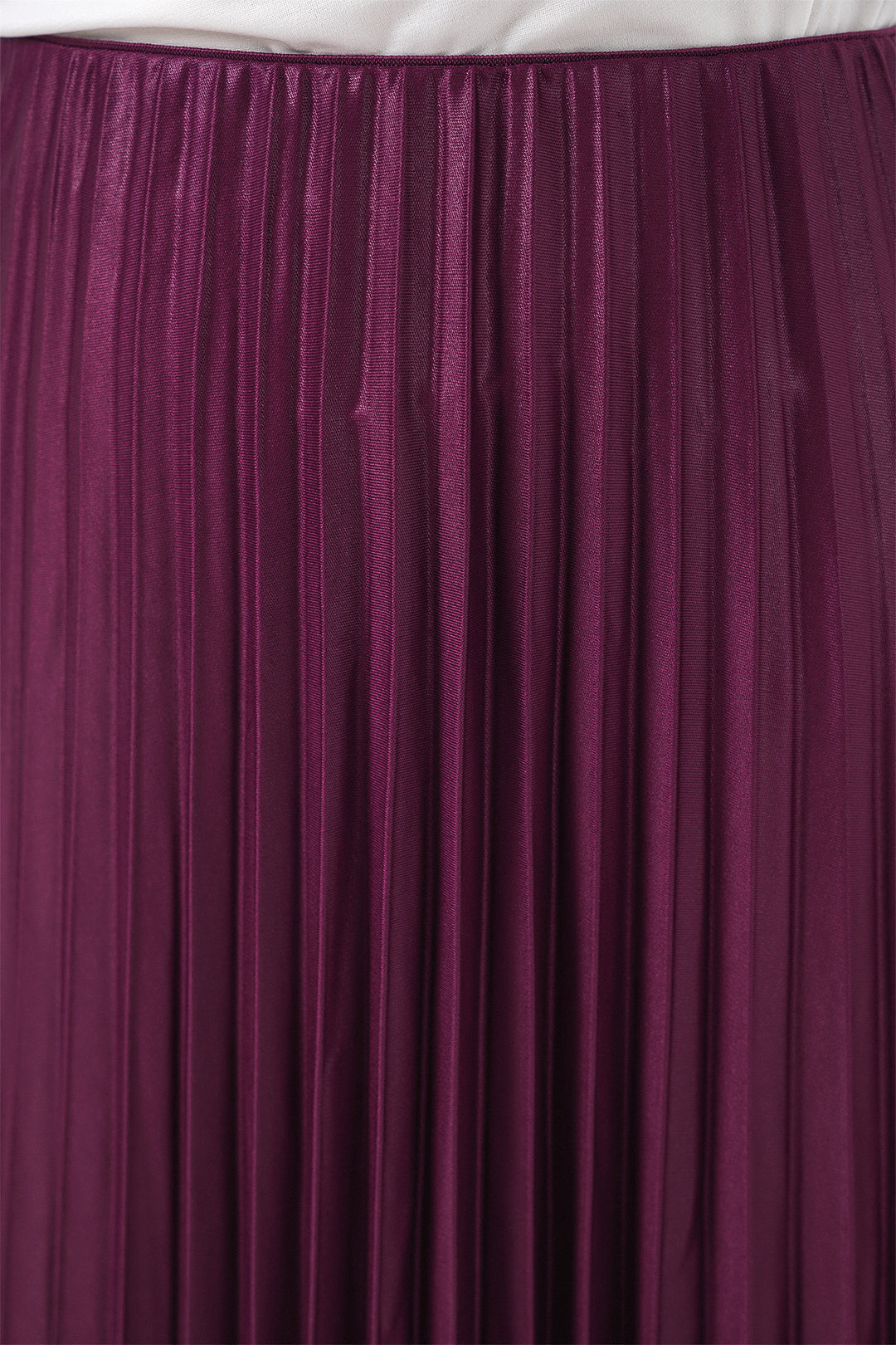 Bigdart Jupe plissée en simili cuir 8009 - Violet