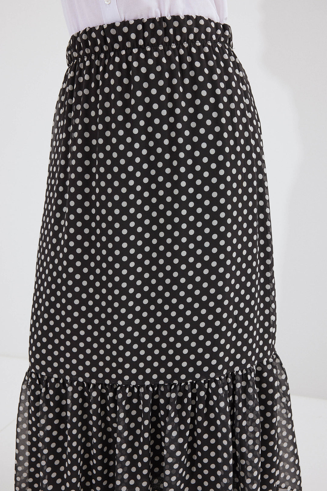 Bigdart 8010 Jupe Chiffon Imprimée - Noir C.