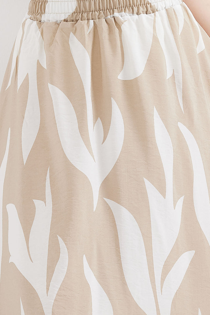 Bigdart 8028 Jupe longue à motifs - Beige