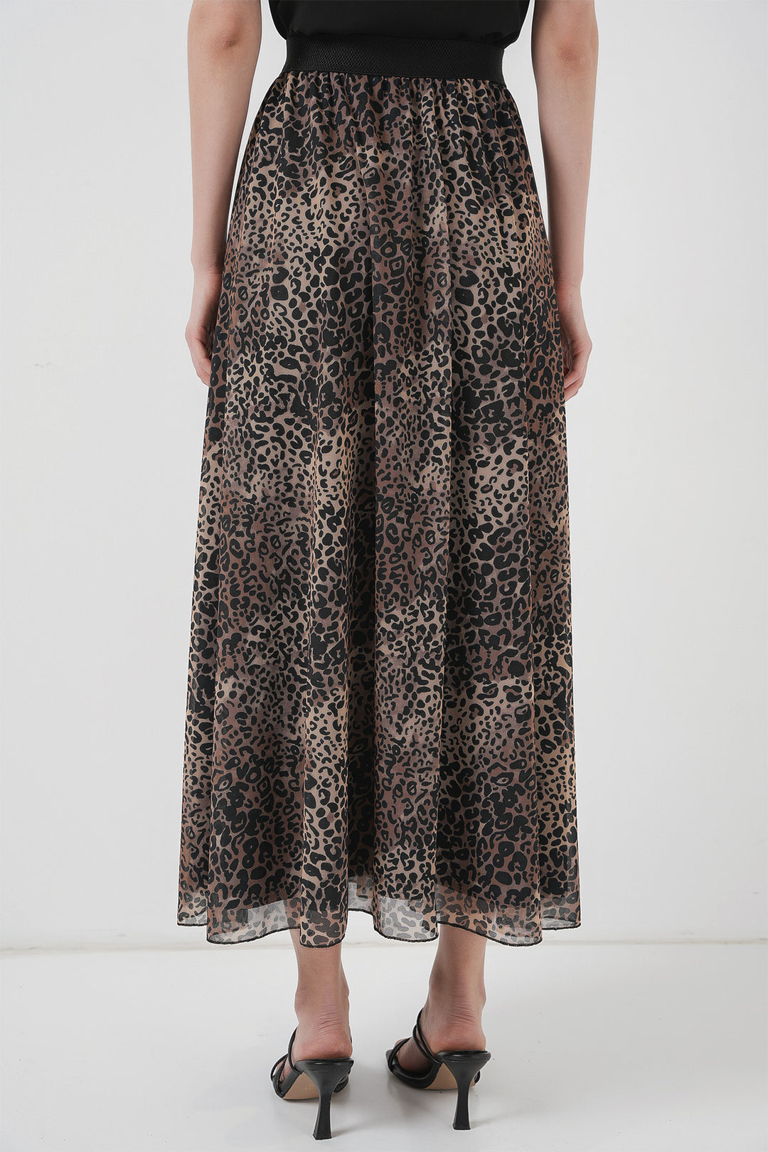 Bigdart Jupe longue en chiffon 8032 - Beige