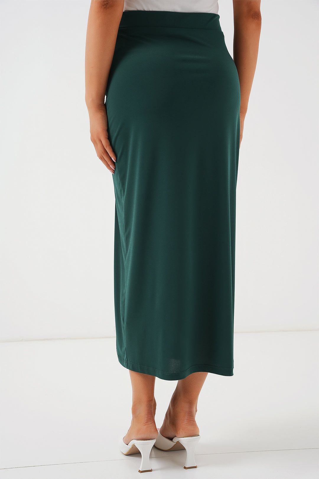 Bigdart Jupe fendue 8033 Sandy - Vert émeraude