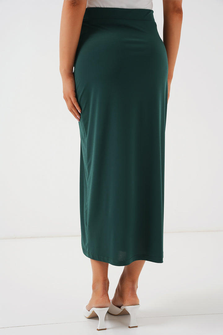 Bigdart Jupe fendue 8033 Sandy - Vert émeraude