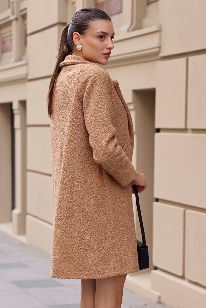 Bigdart 9082 Manteau en cachemire oversize - camel