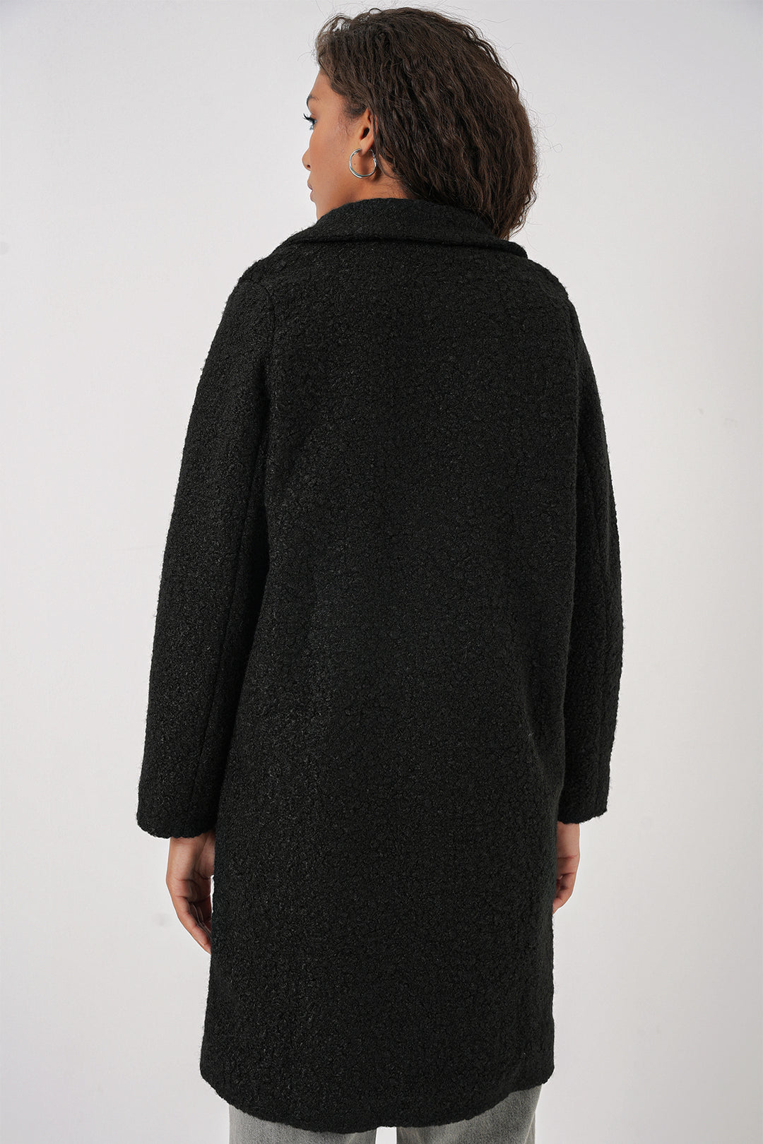 Bigdart 9082 Manteau oversize en laine - Noir