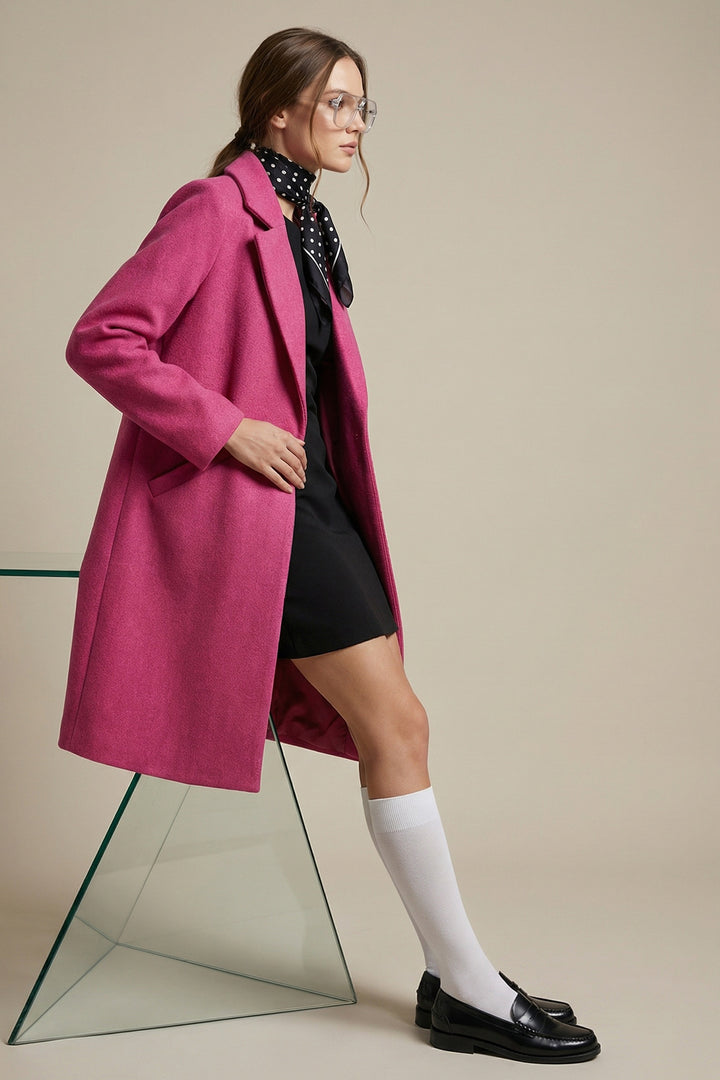 Bigdart 9085 Manteau en laine - A.Fuchsia