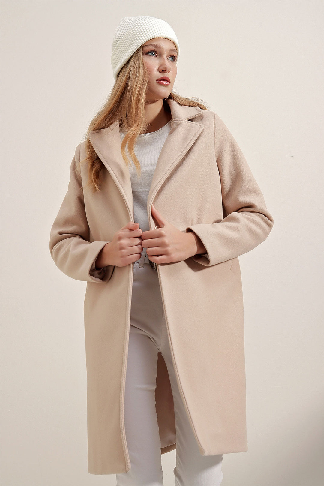 Bigdart Manteau en cachemire - Beige