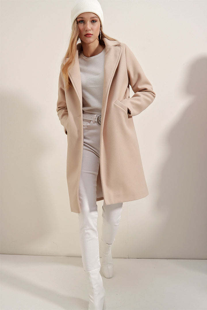 Bigdart Manteau en cachemire - Beige