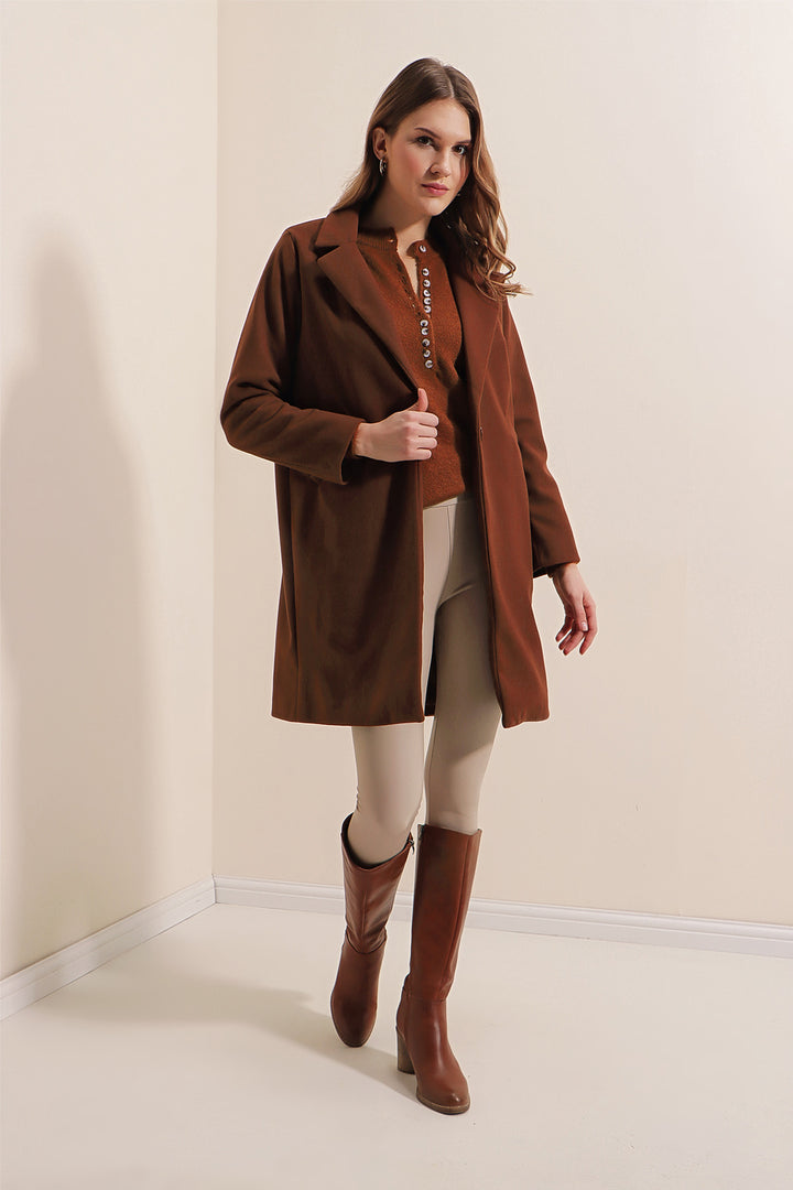 Bigdart Manteau en cachemire 9085 - Marron