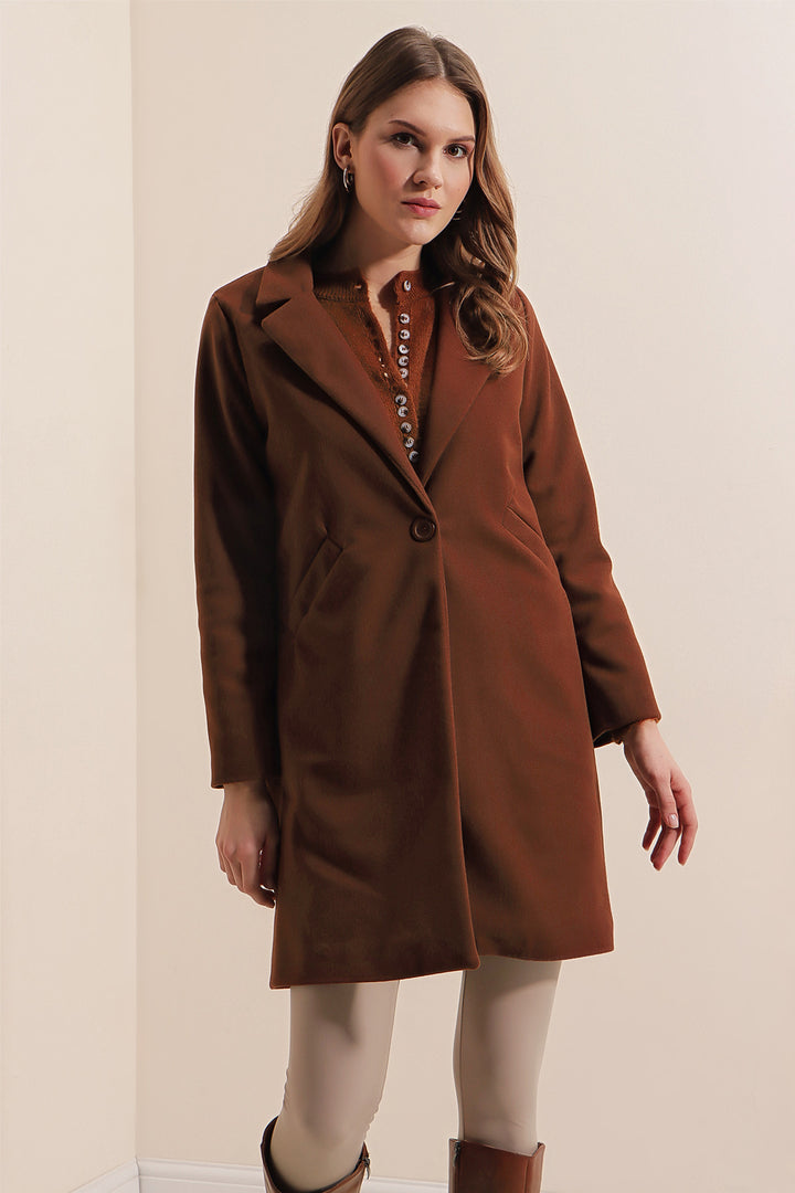 Bigdart Manteau en cachemire 9085 - Marron