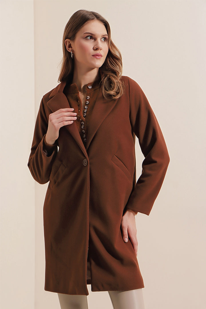 Bigdart Manteau en cachemire 9085 - Marron