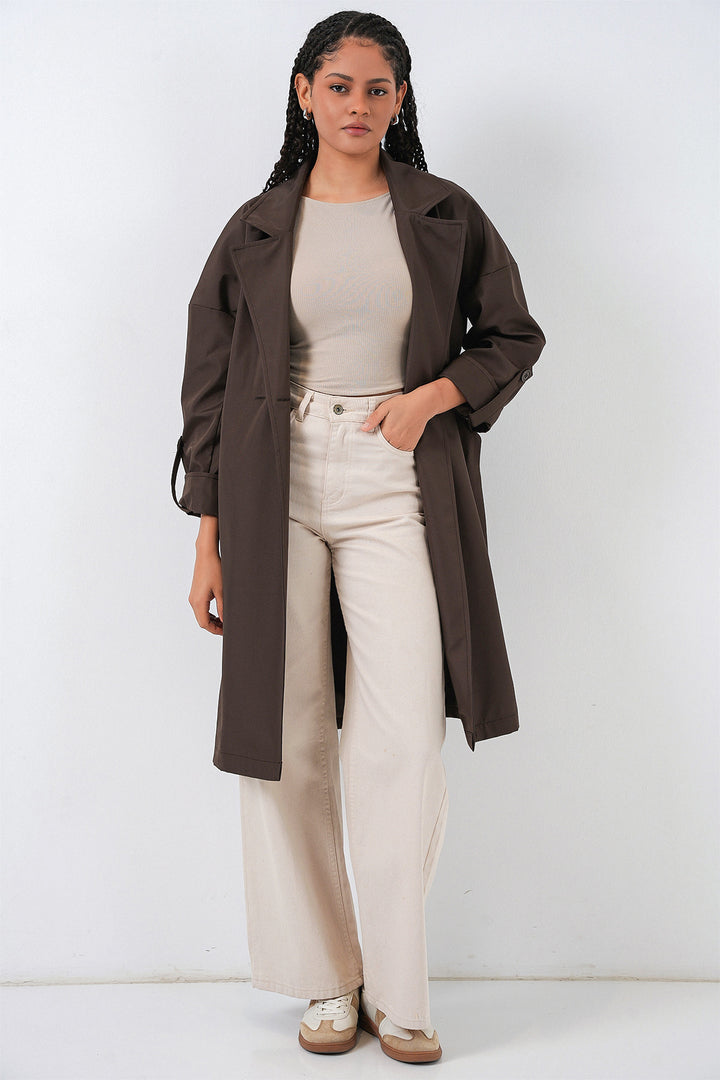Bigdart Trench-coat à col croisé doublé 9104 - a.Marron