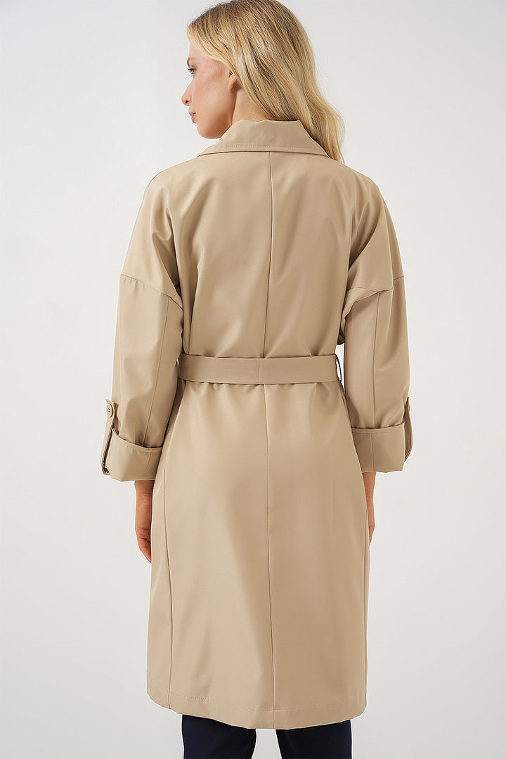 Bigdart 9104 Trench Croisé Doublé - Beige
