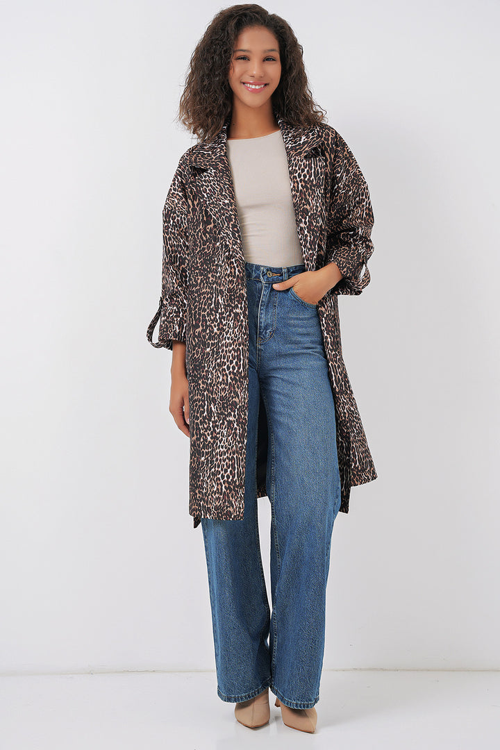 Bigdart 9104 Trench-coat doublé à col croisé - Marron