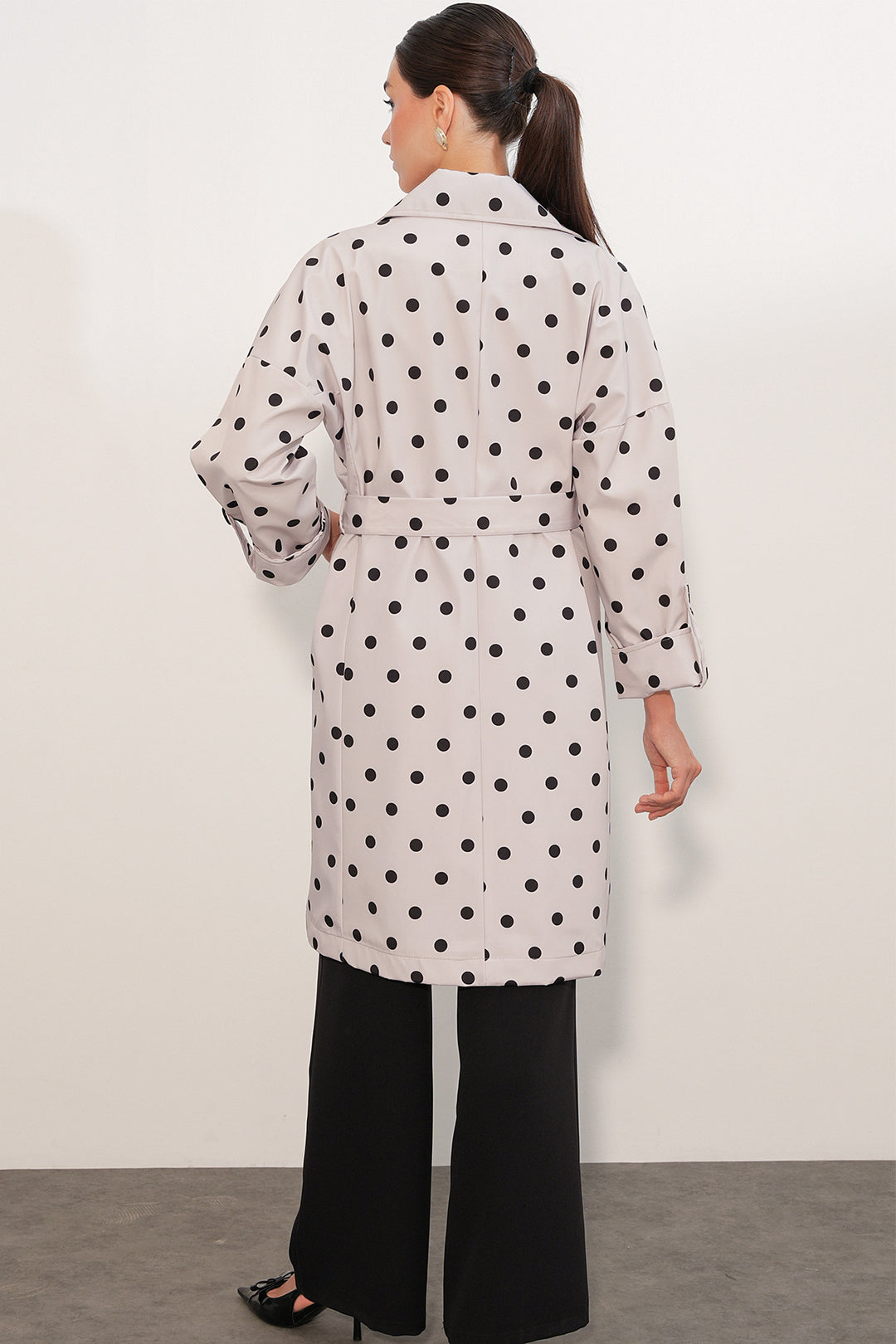 Bigdart Trench-coat doublé à col croisé 9104 - Écru