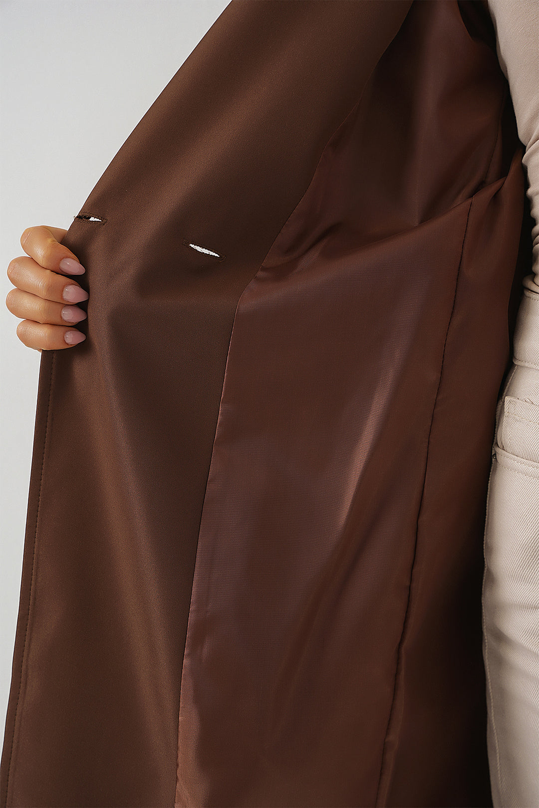 Bigdart 9104 Manteau Trench Croisé Doublé - Marron
