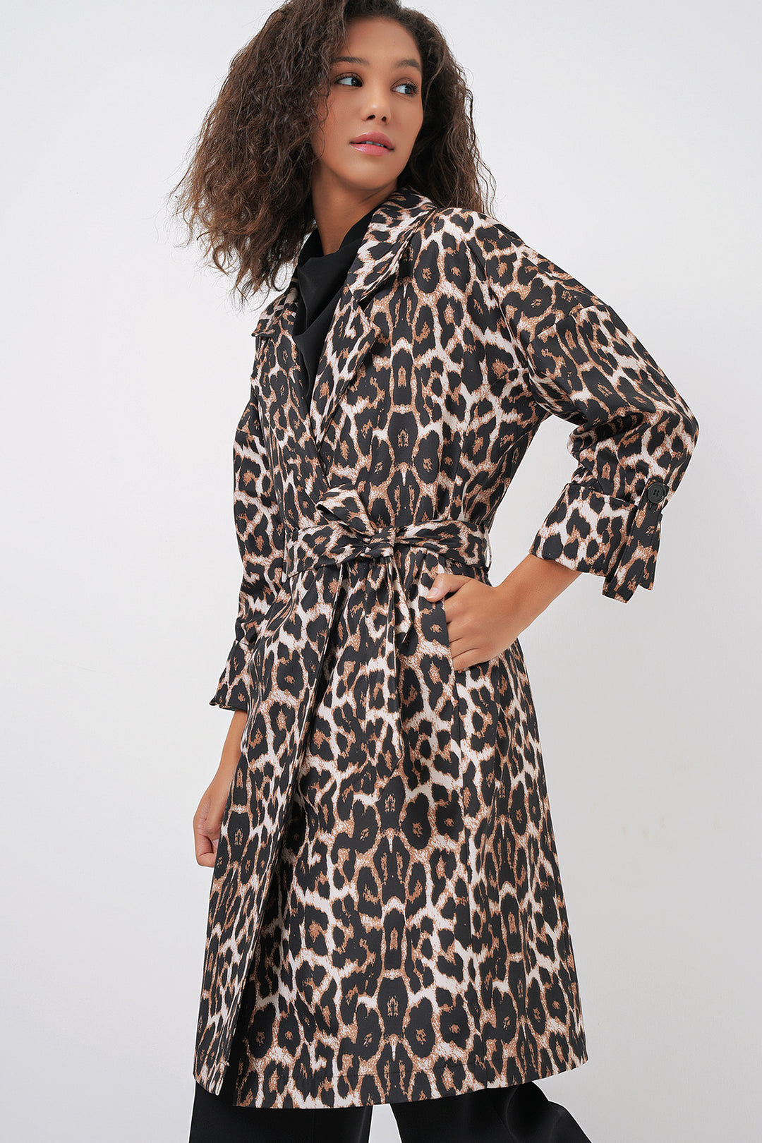 Bigdart 9104 Veste trench croisée doublée - M. Marron