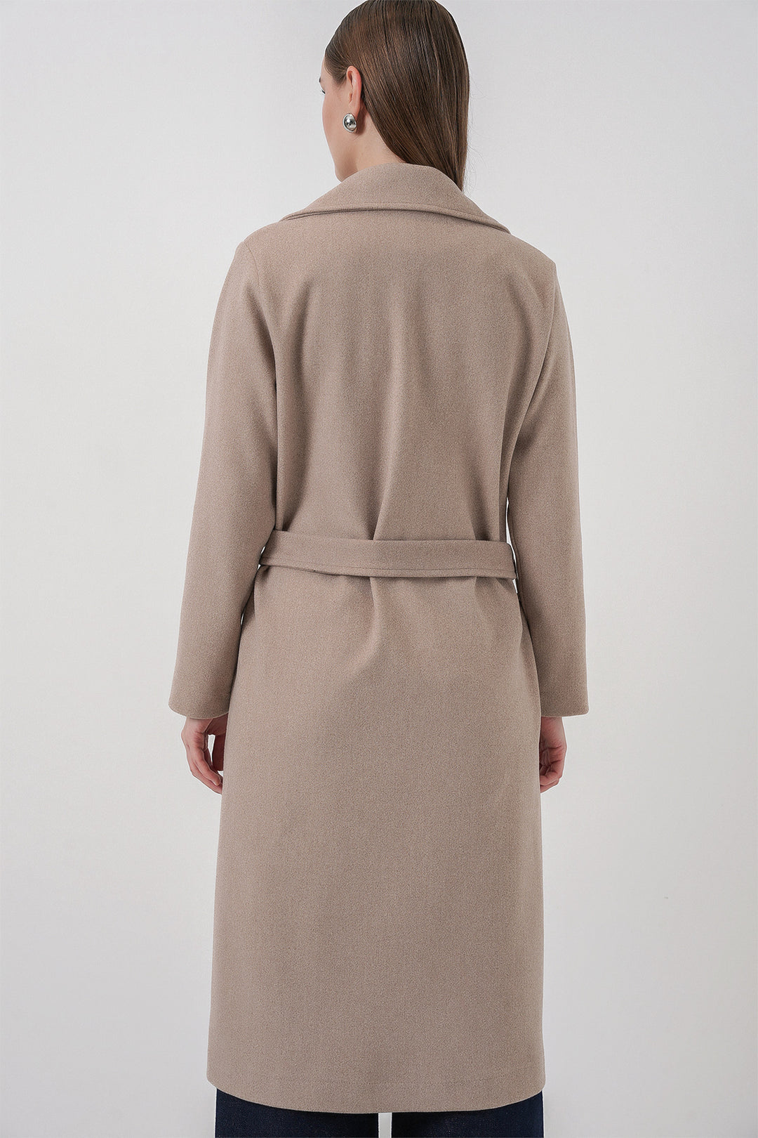 Bigdart Manteau croisé en laine 9118 - a.Beige