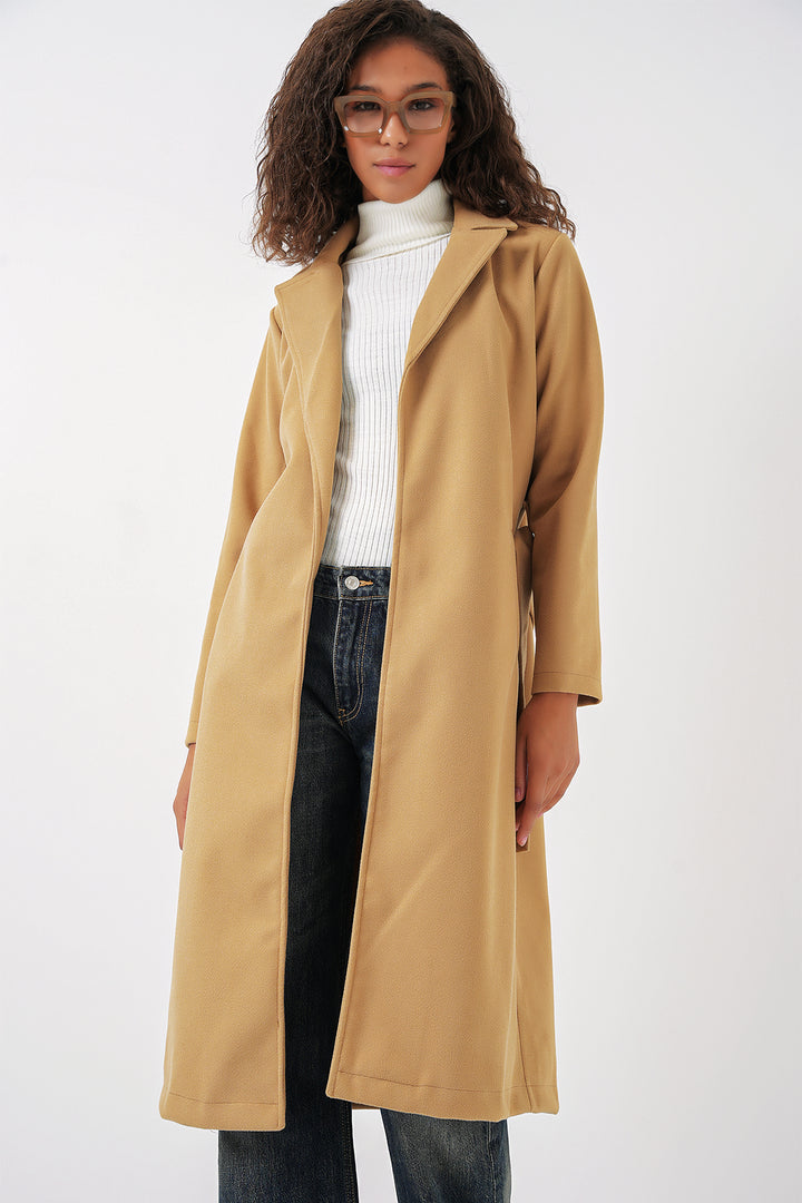 Bigdart 9118 Manteau Croisé en Laine - Moutarde