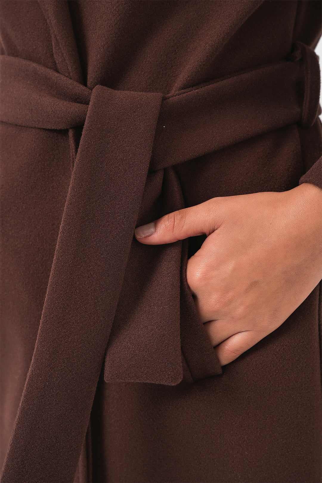 Bigdart 9118 Double-breasted wool coat - Brown