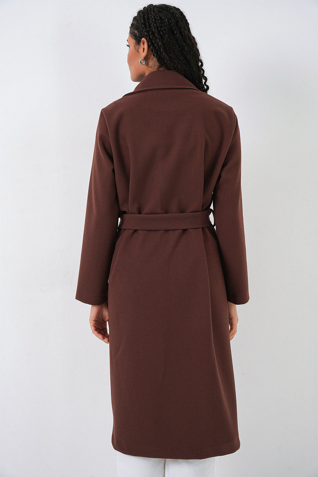 Bigdart 9118 Double-breasted wool coat - Brown