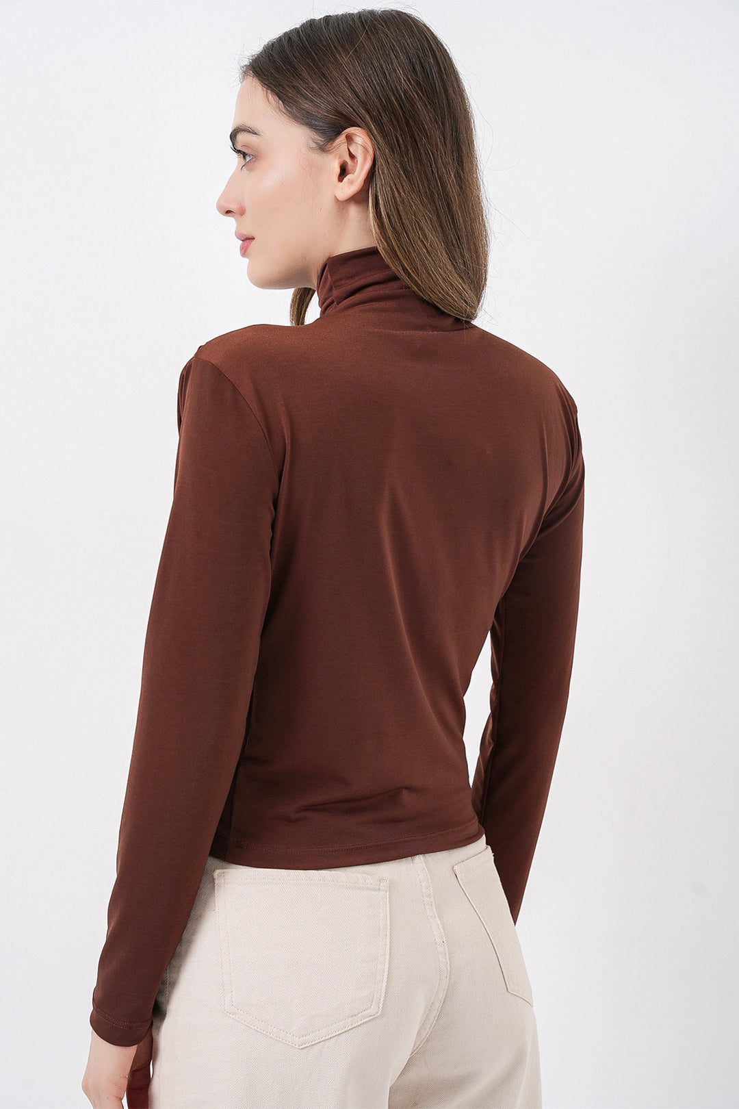 Bigdart 925 Blouse Sandy à détails froncés - a.Marron