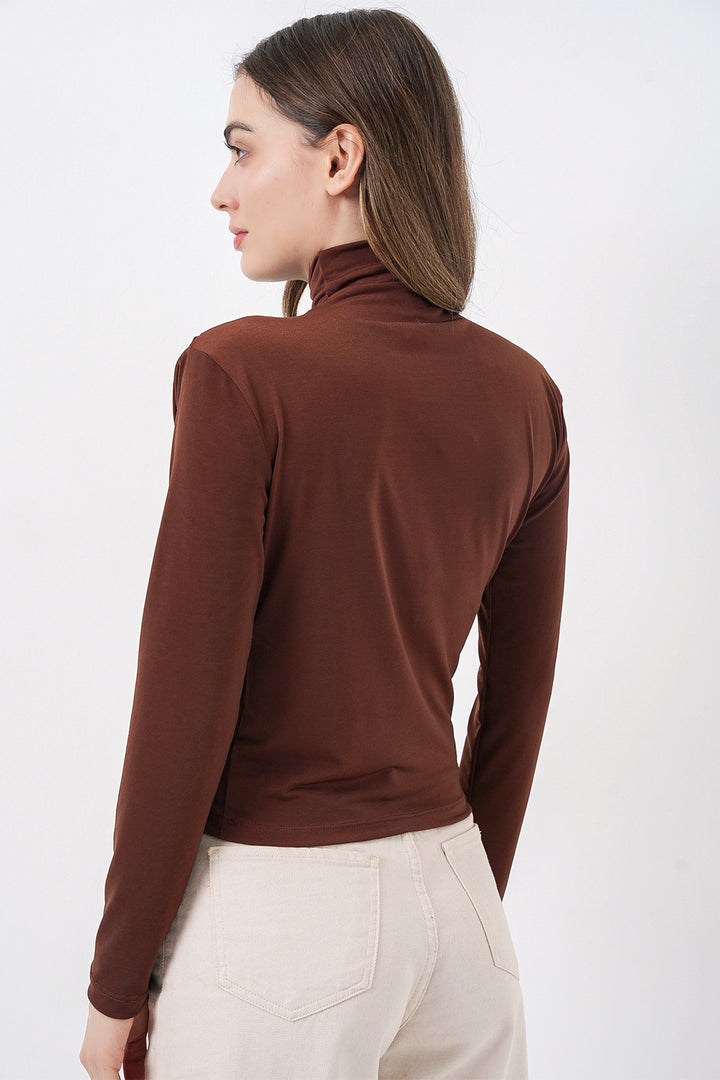 Bigdart 925 Blouse Sandy à détails froncés - a.Marron