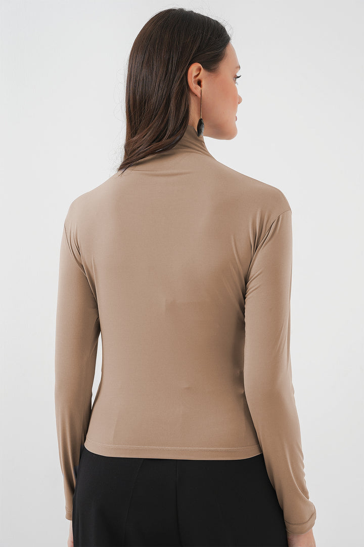 Bigdart 925 Blouse Sandy à détails froncés - Beige