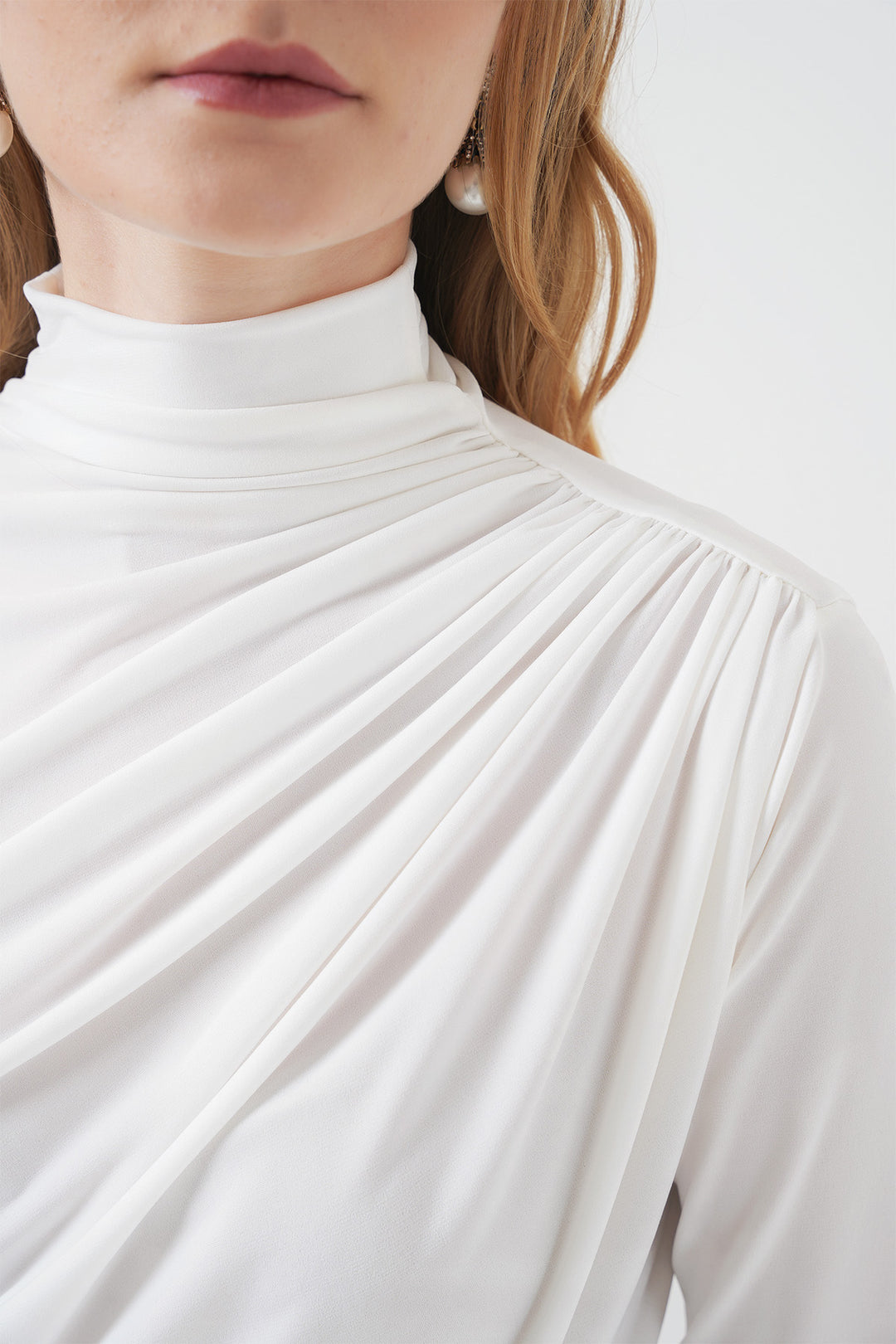 Bigdart 925 Blouse Sandy à détails froncés - Blanc