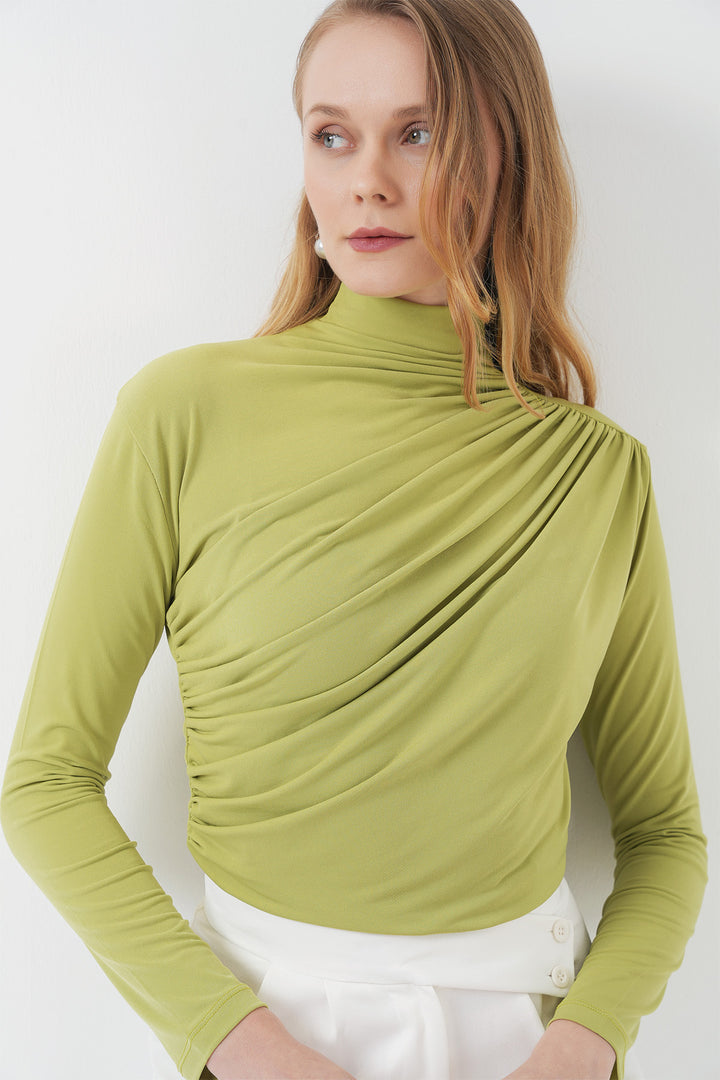 Bigdart 925 Blouse Sandy avec détails froncés - E.Vert