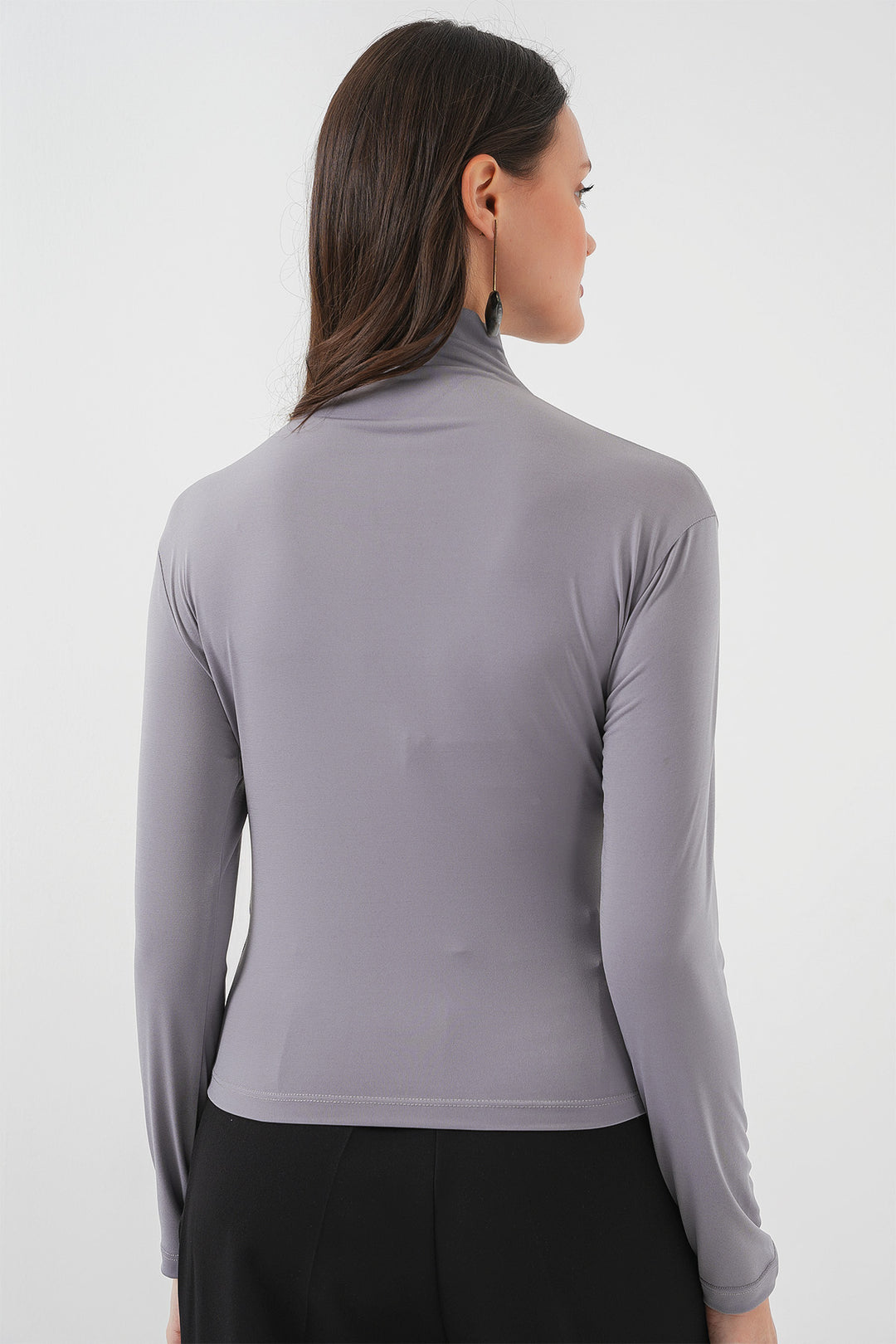 Bigdart 925 Blouse Sandy à détails froncés - Gris