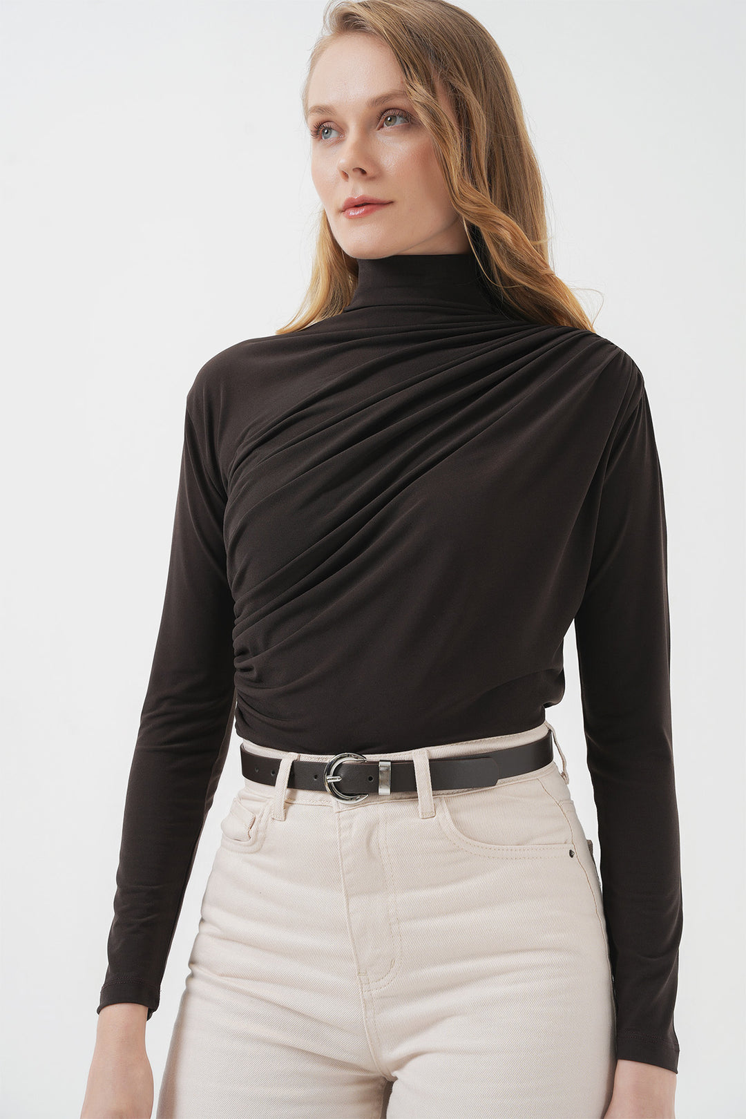 Bigdart Blouse Sandy avec détails froncés 925 - Marron