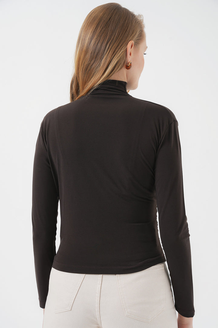 Bigdart 925 Blouse Sandy avec détails froncés - Marron