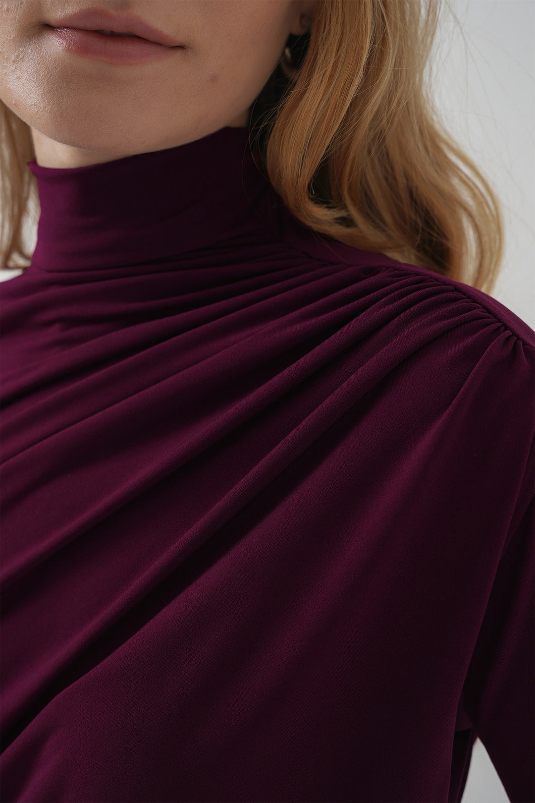 Bigdart Blouse Sandy à détails froncés 925 - Prune