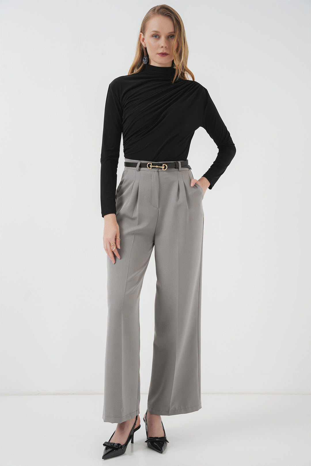 Bigdart Blouse Sandy avec détails froncés 925 - Noir