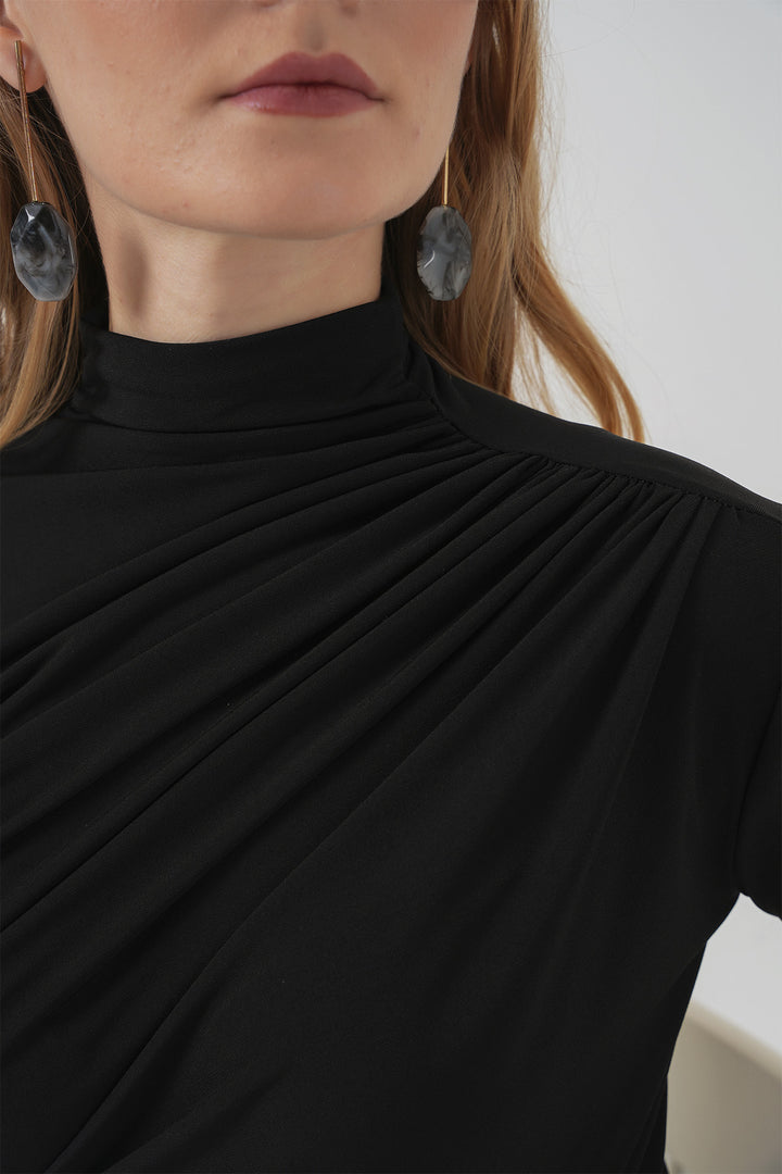 Bigdart Blouse Sandy avec détails froncés 925 - Noir