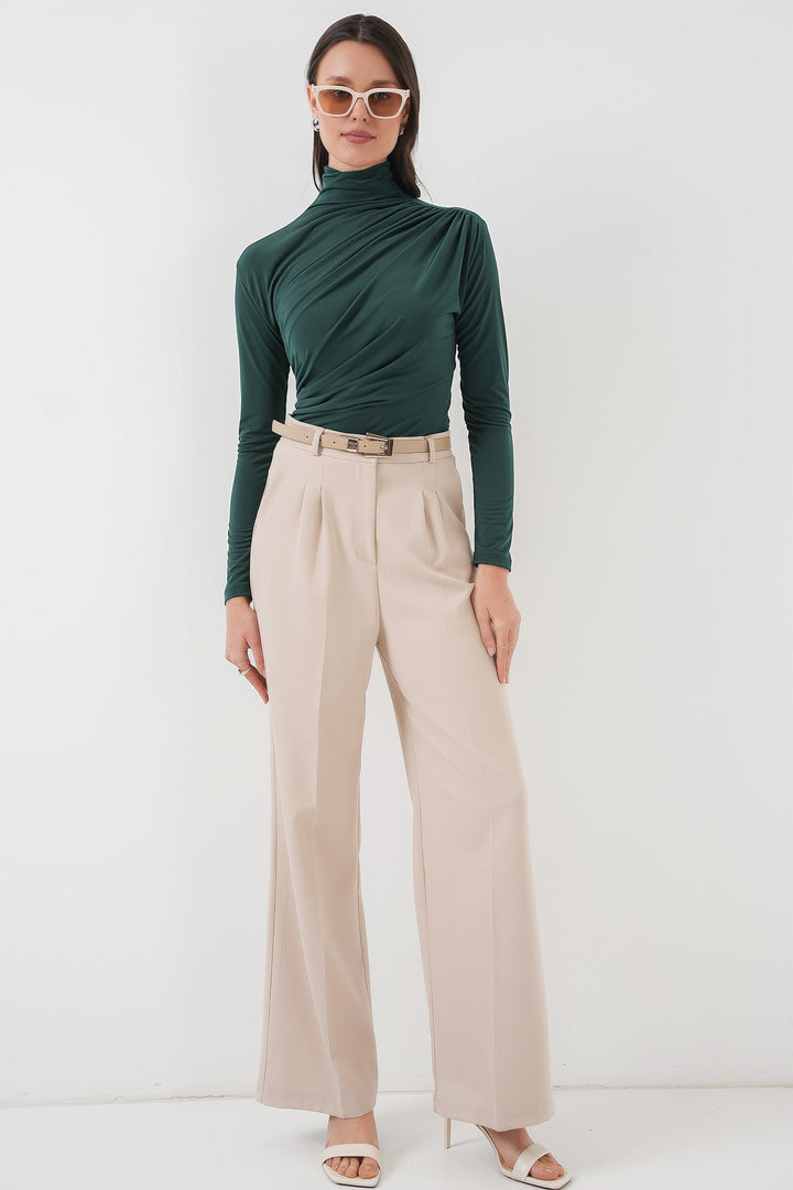 Bigdart 925 Blouse Sandy à détails froncés - zümrüt Verti
