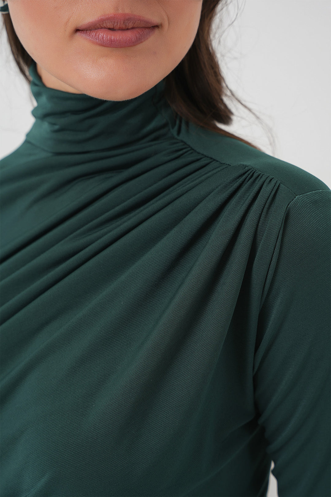 Bigdart 925 Blouse Sandy à détails froncés - zümrüt Verti