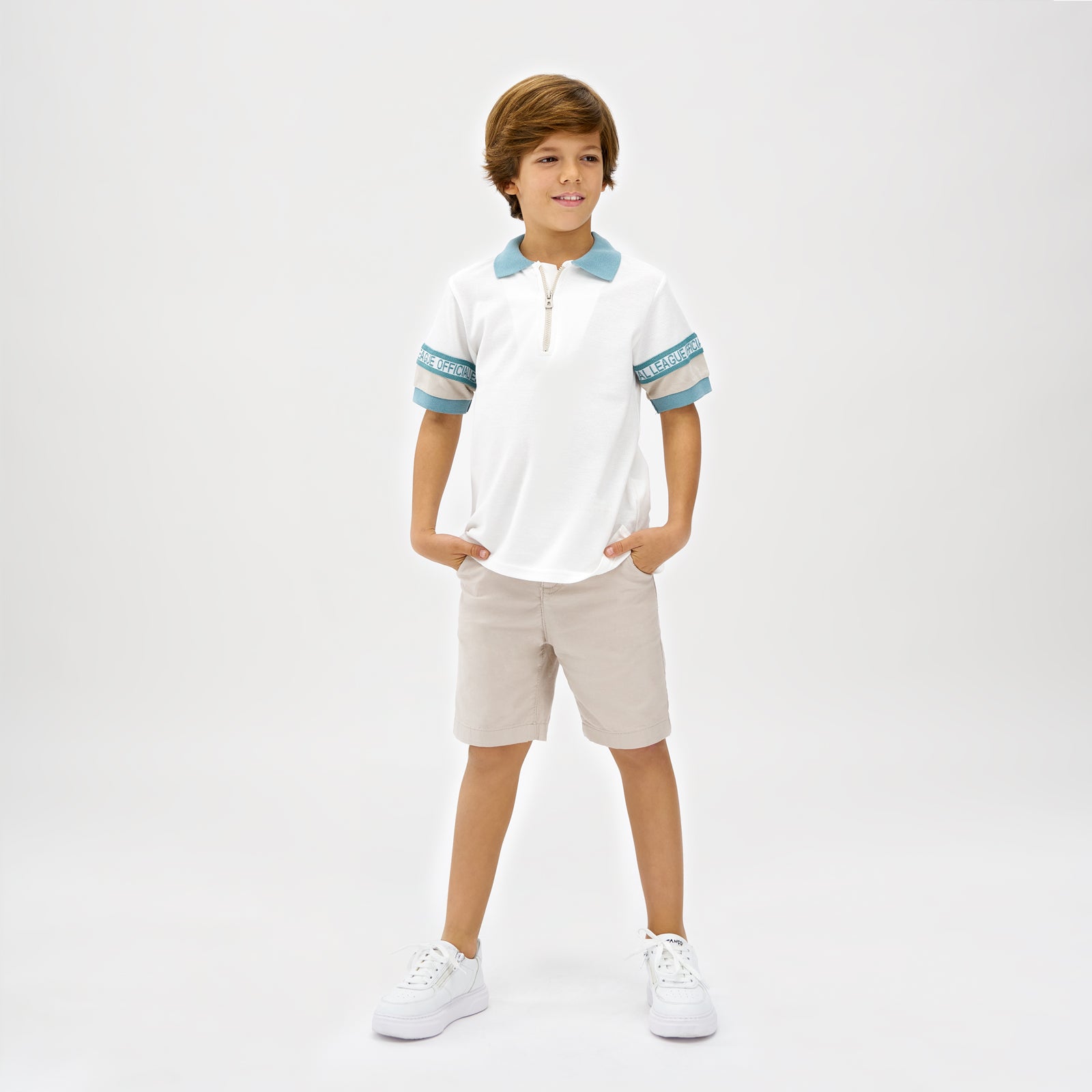 panço t-shirt blanc garçon