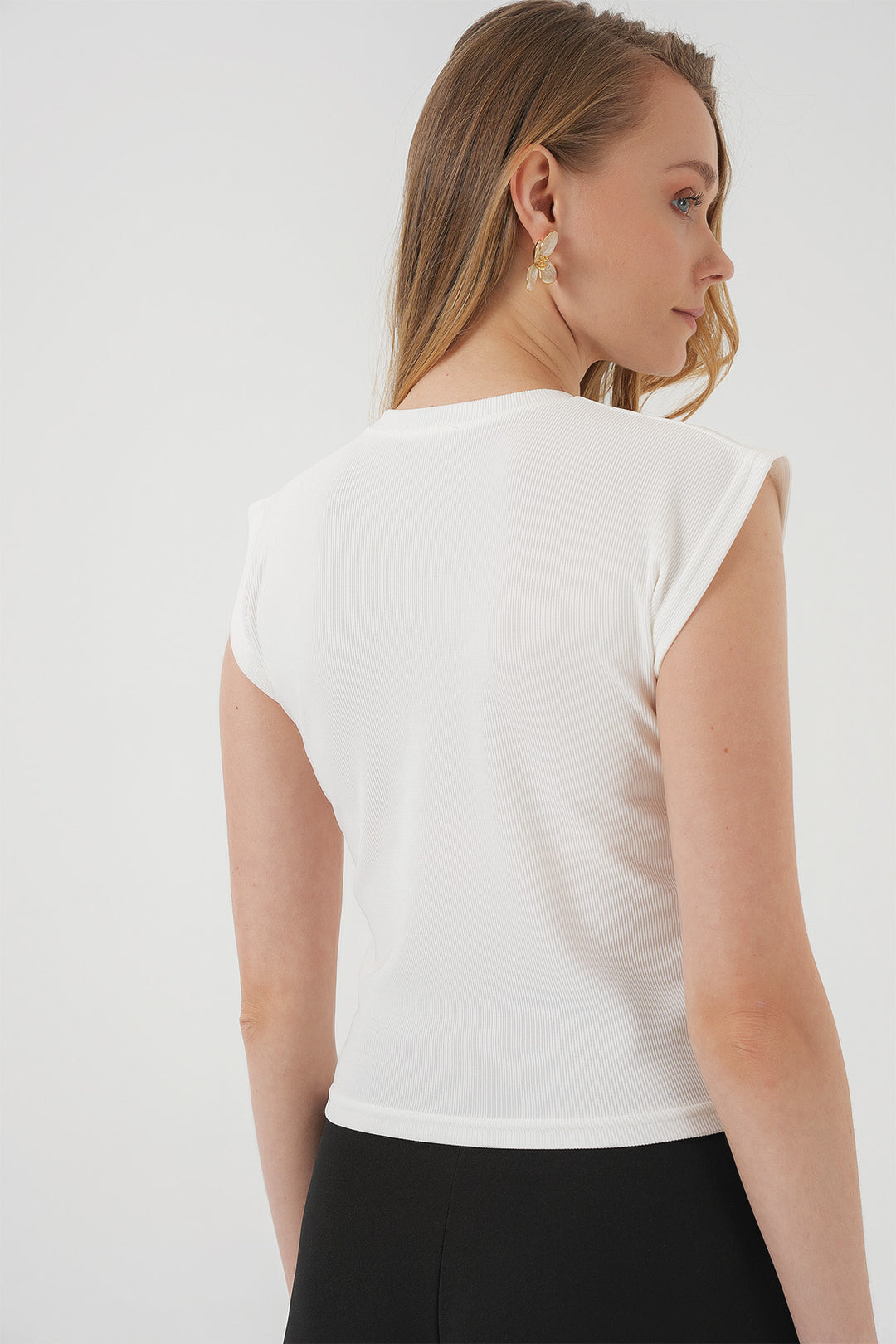 Bigdart 929 Blouse tricot à manches courtes - Blanc
