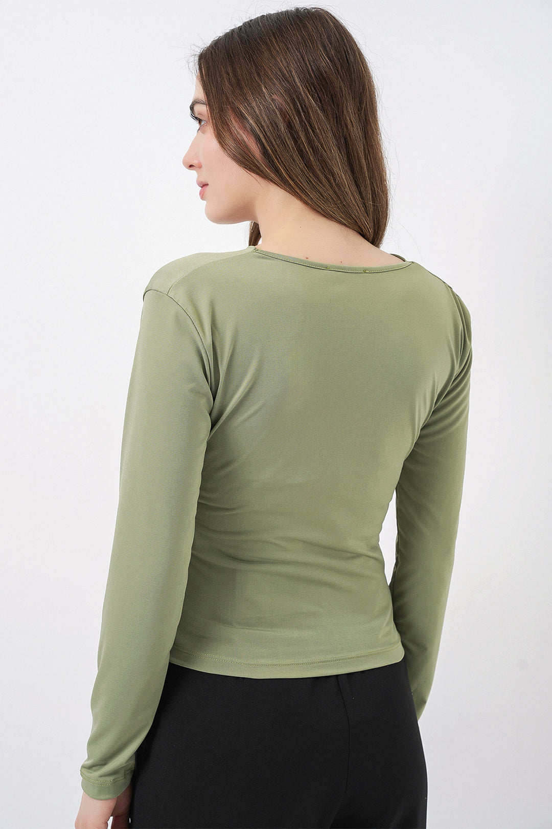 Bigdart Blouse Sandy Col Enveloppe 939 - Vert D'eau