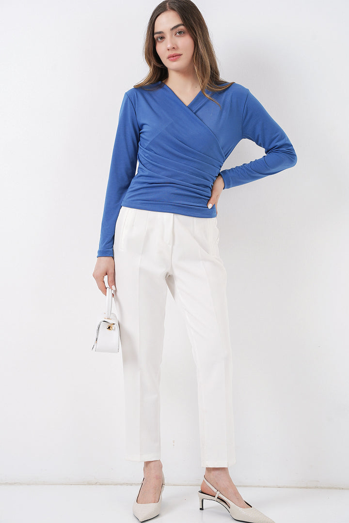 Bigdart Blouse Sandy Col Enveloppe 939 - Indigo