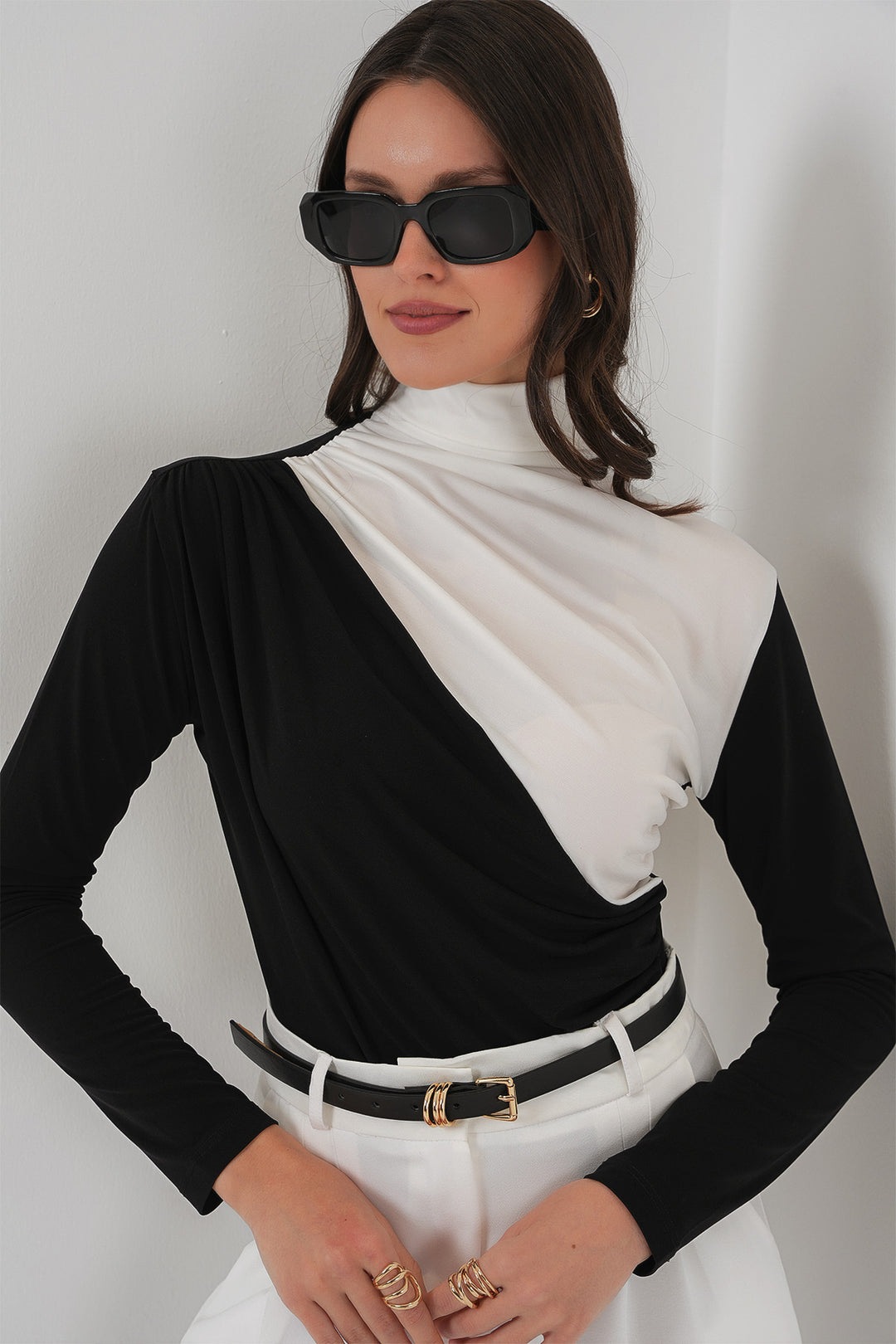 Bigdart Blouse Sandy à Détails Froncés 940 - Noir