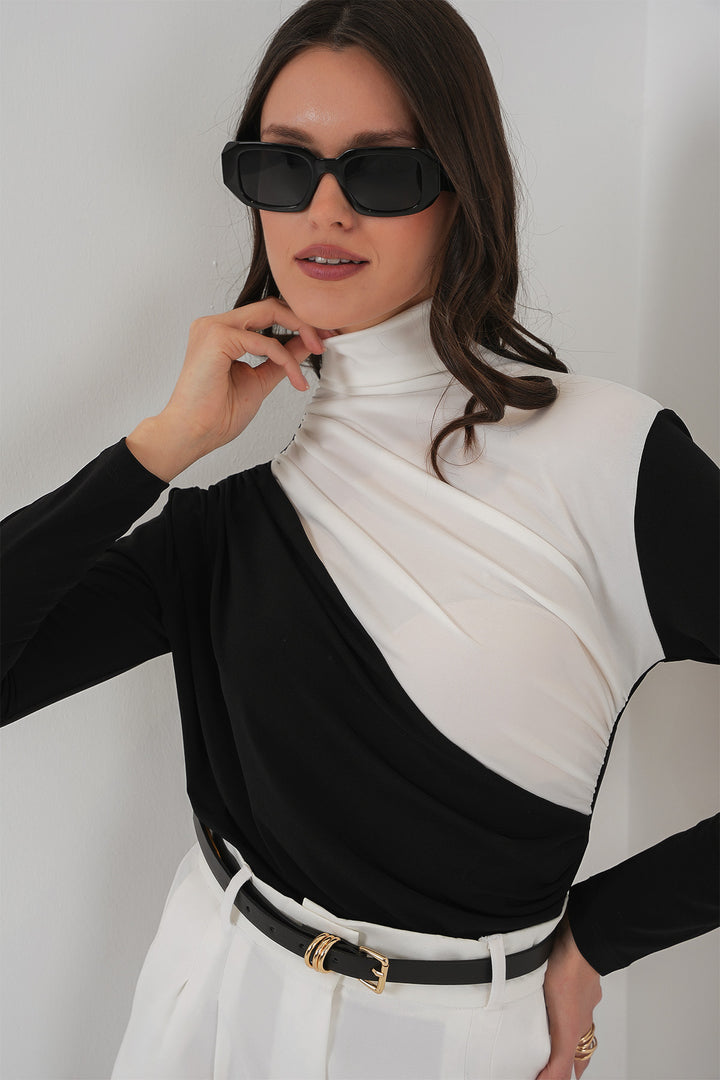 Bigdart Blouse Sandy à Détails Froncés 940 - Noir