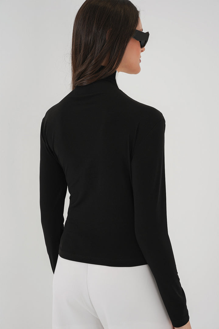 Bigdart Blouse Sandy à Détails Froncés 940 - Noir