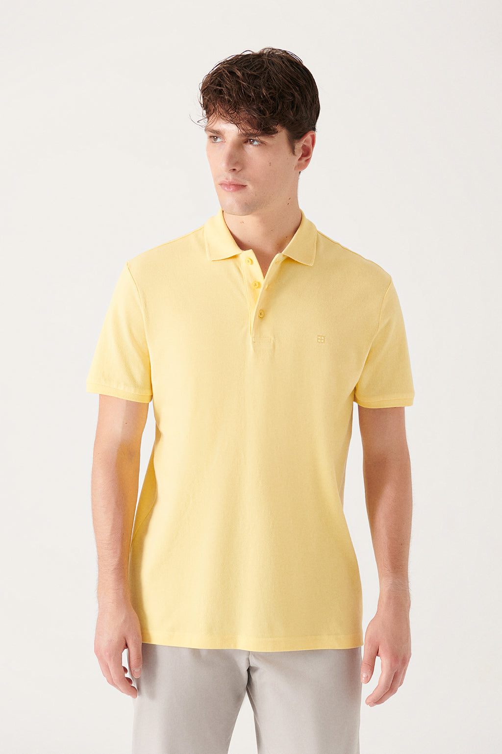 avva t-shirt jaune homme